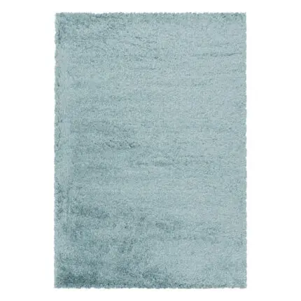 Fluffy Hoogpolig vloerkleed Effen – Blauw (3500)