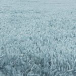 Hochflor Teppich,  Unicolor - Einfarbig, Farbe Blau, Teppich für Wohnzimmer, Rücken aus Jute, Größe: 80 cm Rund - Afbeelding 4