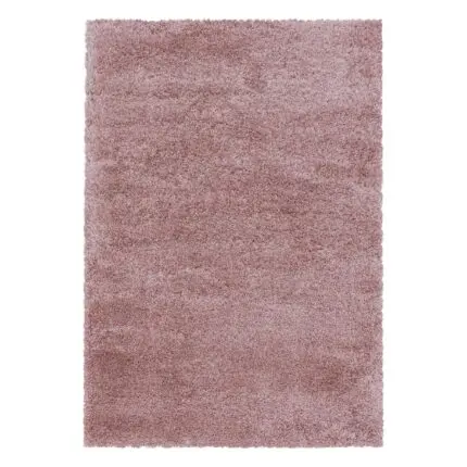 Fluffy Hoogpolig vloerkleed Effen – Oudroze (3500)