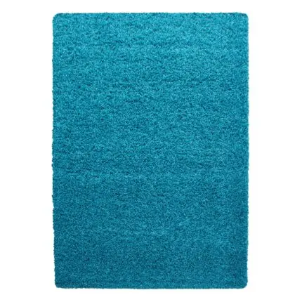 Life Hoogpolig vloerkleed Effen – Turquoise (1500)