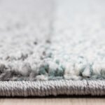 Kurzflor Teppich,  Kariert Design, Farbe Blau, Teppich für Wohnzimmer, Rücken aus Jute, Größe: 120 cm x 170 cm - Afbeelding 4