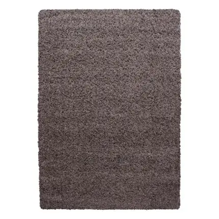 Life Hoogpolig vloerkleed Effen – Taupe (1500)