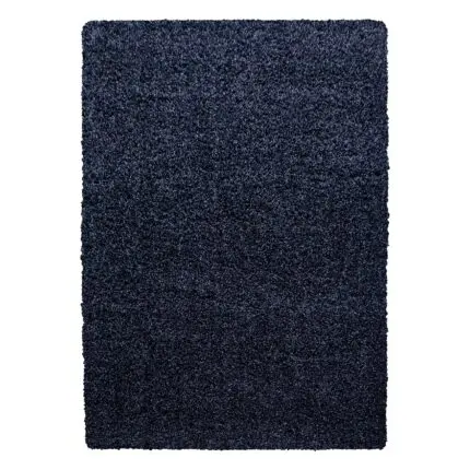 Life Hoogpolig vloerkleed Effen – Marineblauw (1500)