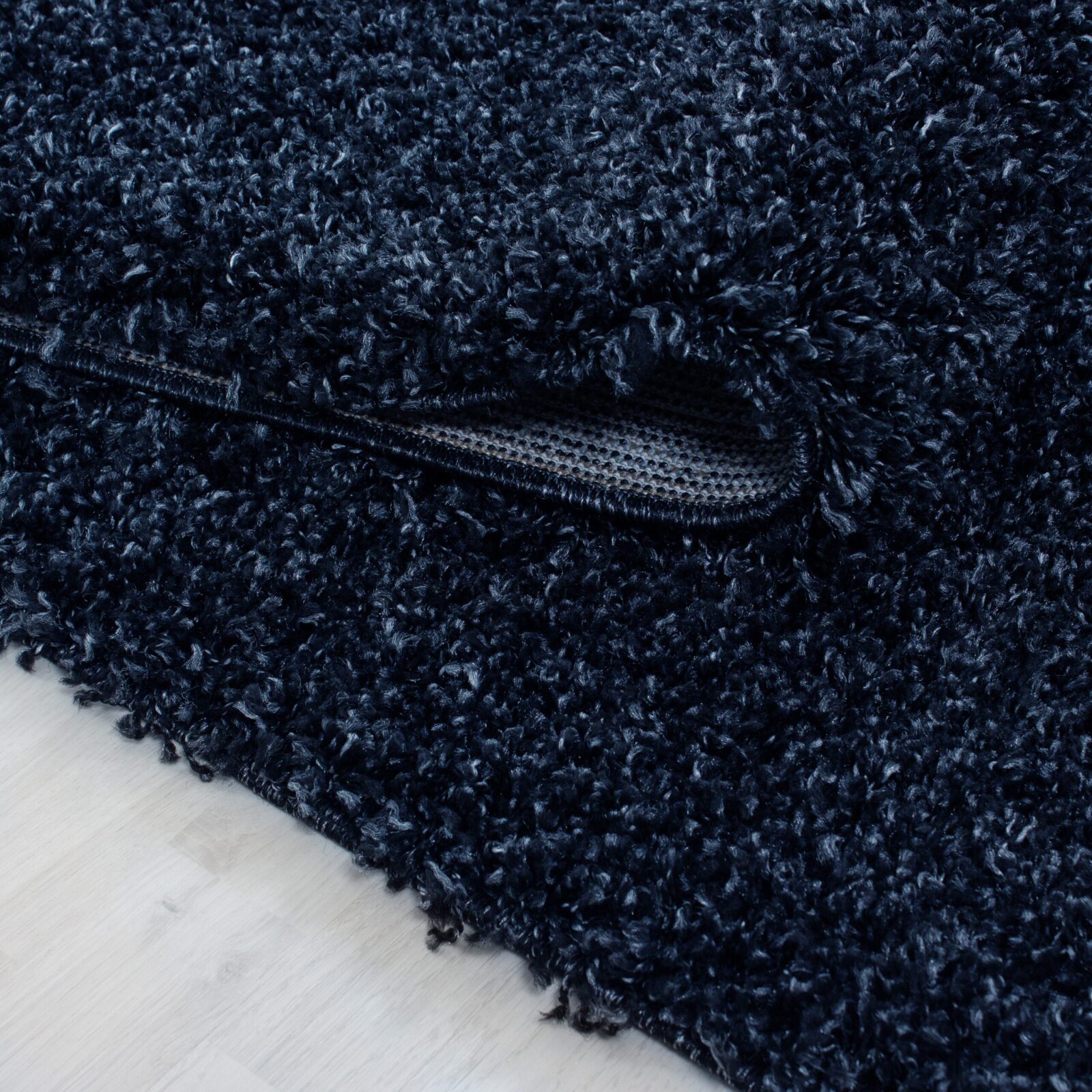 Life Hoogpolig vloerkleed Effen – Marineblauw (1500)