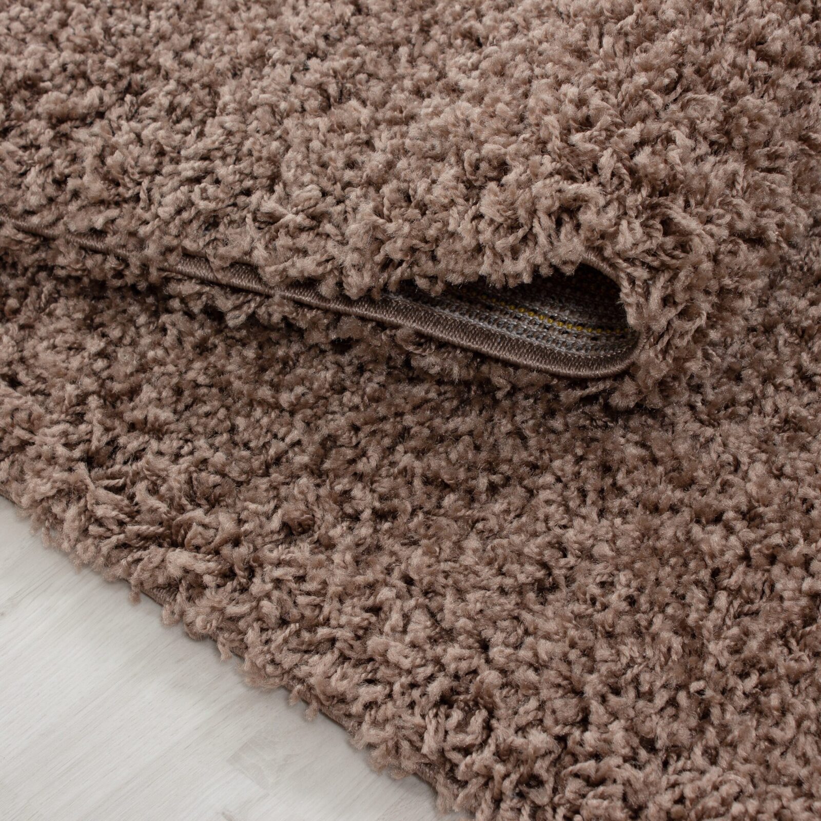 Life Hoogpolig vloerkleed Effen – Mokka (1500)