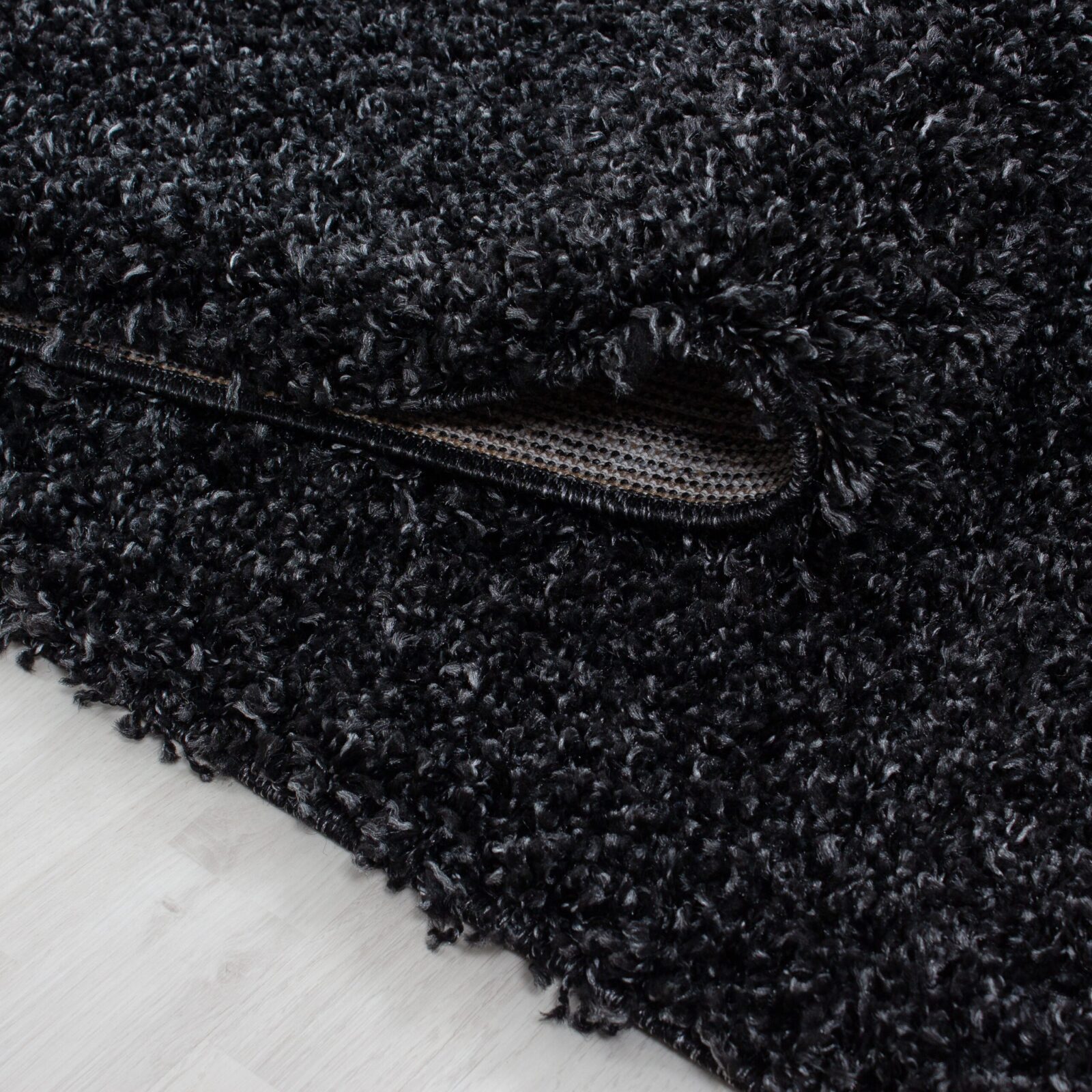 Life Hoogpolig vloerkleed Effen – Antraciet (1500)