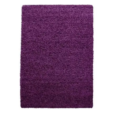 Life Hoogpolig vloerkleed Effen – Paars (1500)