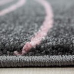 Kinder Teppich,  Sterne-Design, Farbe Pink, Teppich für Kinderzimmer, Rücken aus Jute, Größe: 200 cm x 290 cm - Afbeelding 4