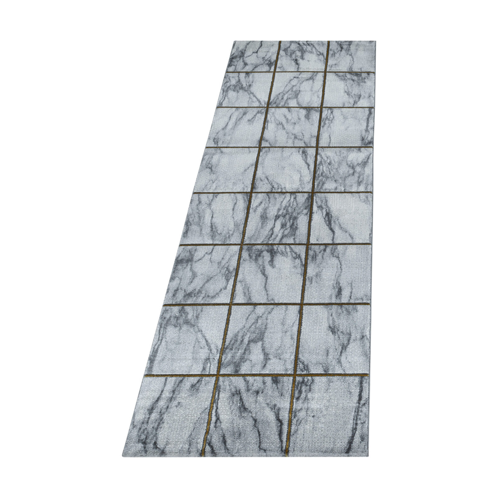 Naxos Kortpolig vloerkleed Marmerlook – Goud (3816)
