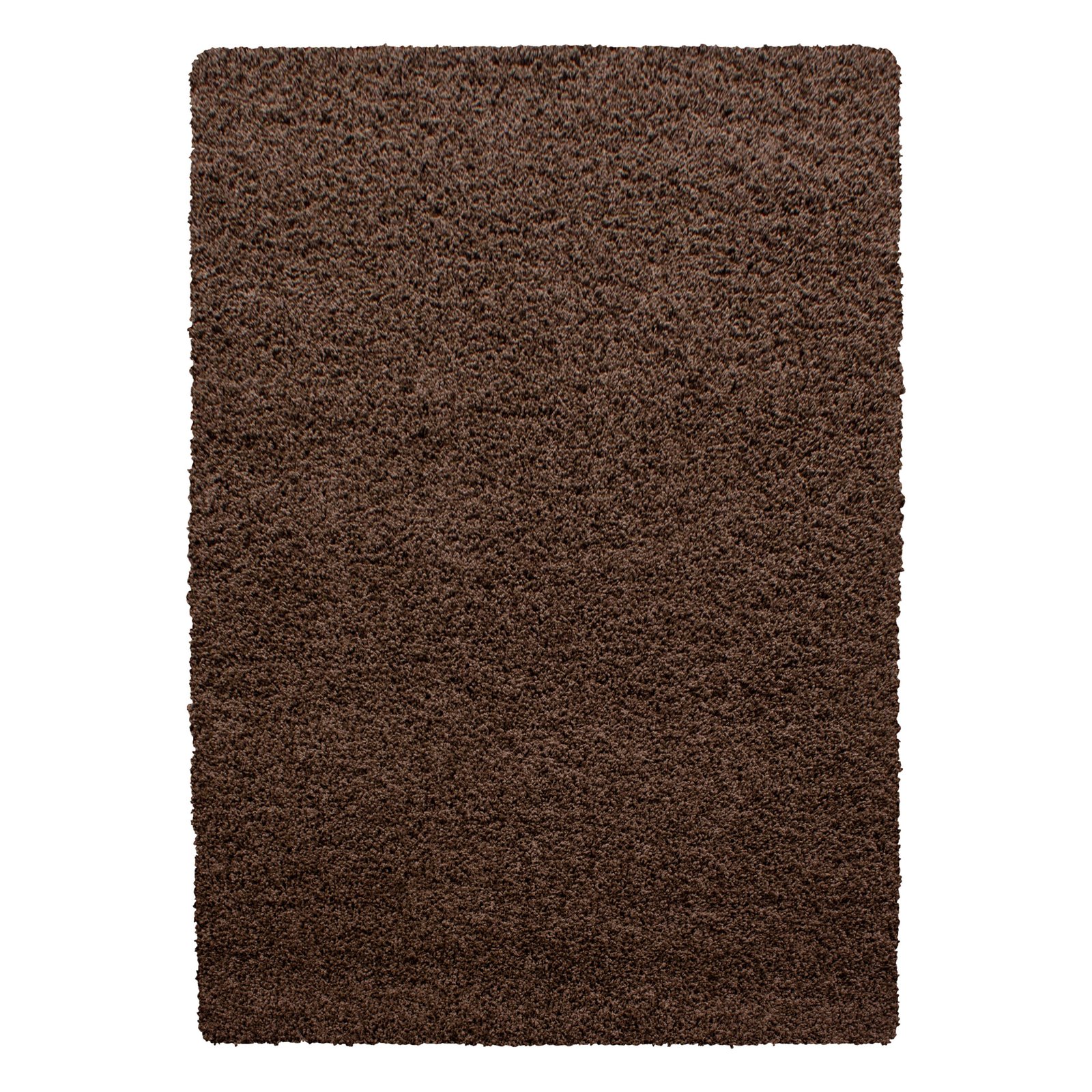 8671 Hochflor Teppich, Unicolor - Einfarbig, Farbe Braun, Teppich für Wohnzimmer, Rücken aus Jute, Größe: 240 x 340 cm - Afbeelding 1