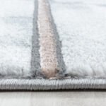 Kurzflor Teppich,  Marmor Design, Farbe Bronze, Teppich für Wohnzimmer, Rücken aus Jute, Größe: 120 cm x 170 cm - Afbeelding 4