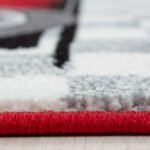 Kinder Teppich,  Rennwagen, Farbe Rot, Teppich für Kinderzimmer, Rücken aus Jute, Größe: 160 cm Rund - Afbeelding 2