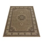 Orient Teppich,  Orientalisch Design, Farbe Beige, Teppich für Wohnzimmer, Rücken aus Jute, Größe: 160 cm x 230 cm - Afbeelding 3