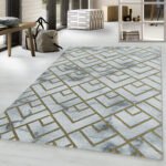 NAXOS Kortpolig tapijt 140 x 200 cm Goud - Afbeelding 2