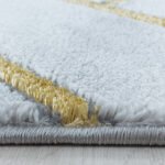 NAXOS Kortpolig tapijt 140 x 200 cm Goud - Afbeelding 4