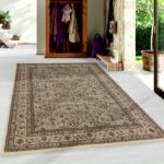 Orient Teppich,  Orientalisch Design, Farbe Beige, Teppich für Wohnzimmer, Rücken aus Jute, Größe: 200 cm x 290 cm - Afbeelding 2