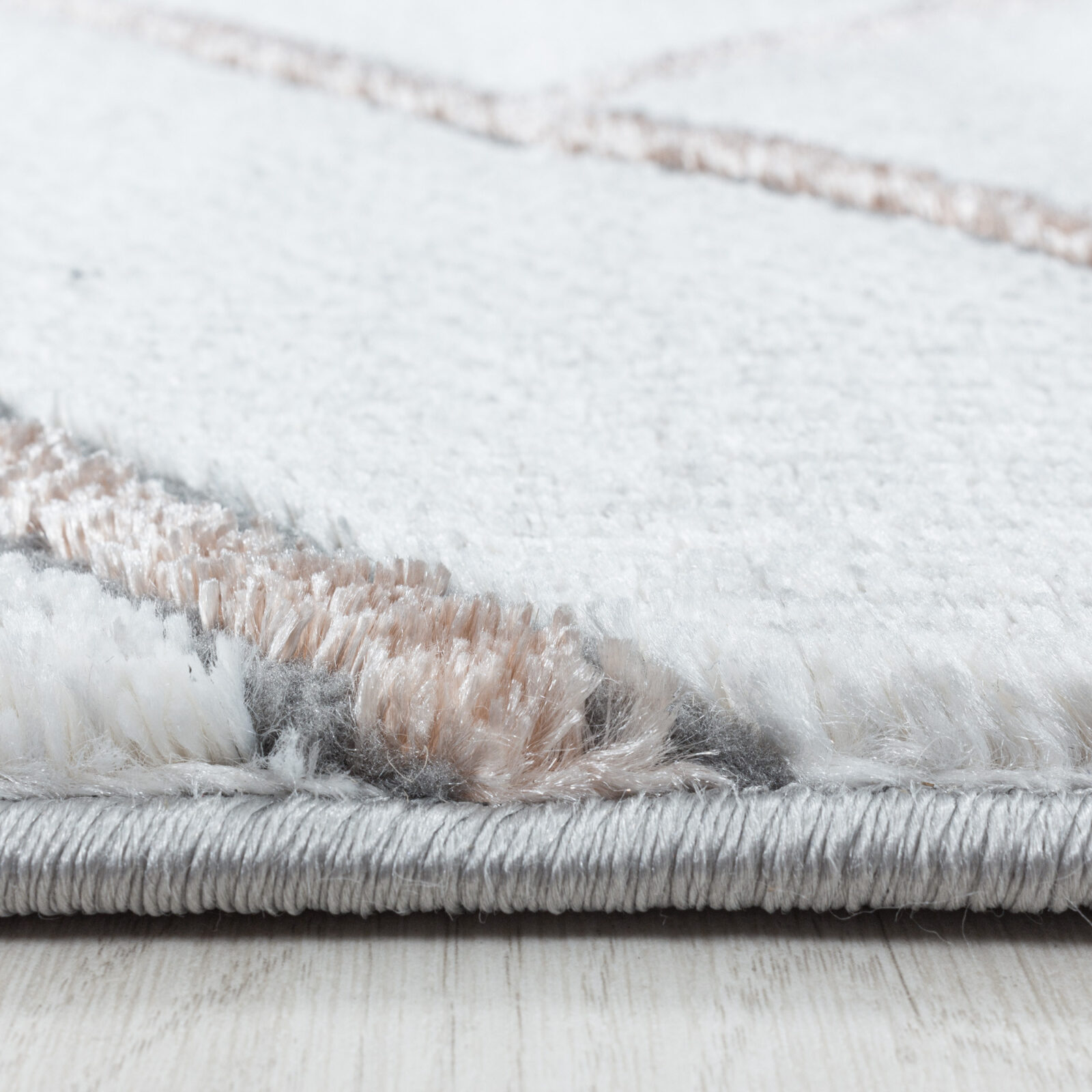 Naxos Kortpolig vloerkleed Marmerlook – Brons (3813)