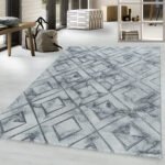 NAXOS Kortpolig tapijt 80 x 150 cm Zilver - Afbeelding 2