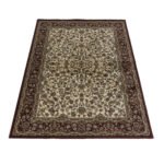 Orient Teppich,  Orientalisch Design, Farbe Creme, Teppich für Wohnzimmer, Rücken aus Jute, Größe: 80 x 150 cm - Afbeelding 3