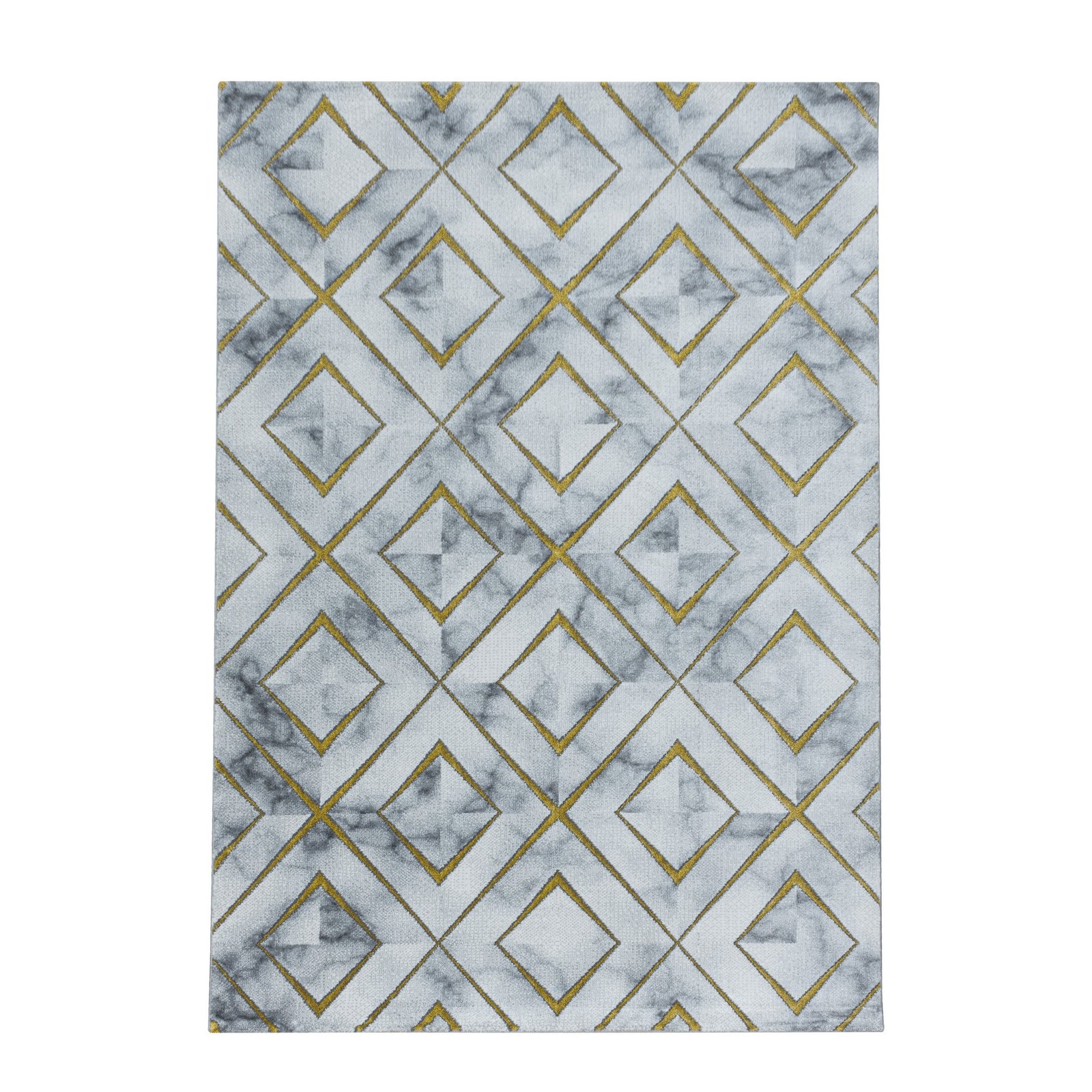 8898 NAXOS Kortpolig tapijt 140 x 200 cm Goud - Afbeelding 1