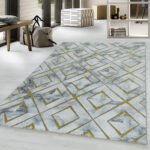 NAXOS Kortpolig tapijt 140 x 200 cm Goud - Afbeelding 2
