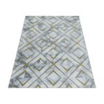 NAXOS Kortpolig tapijt 140 x 200 cm Goud - Afbeelding 3