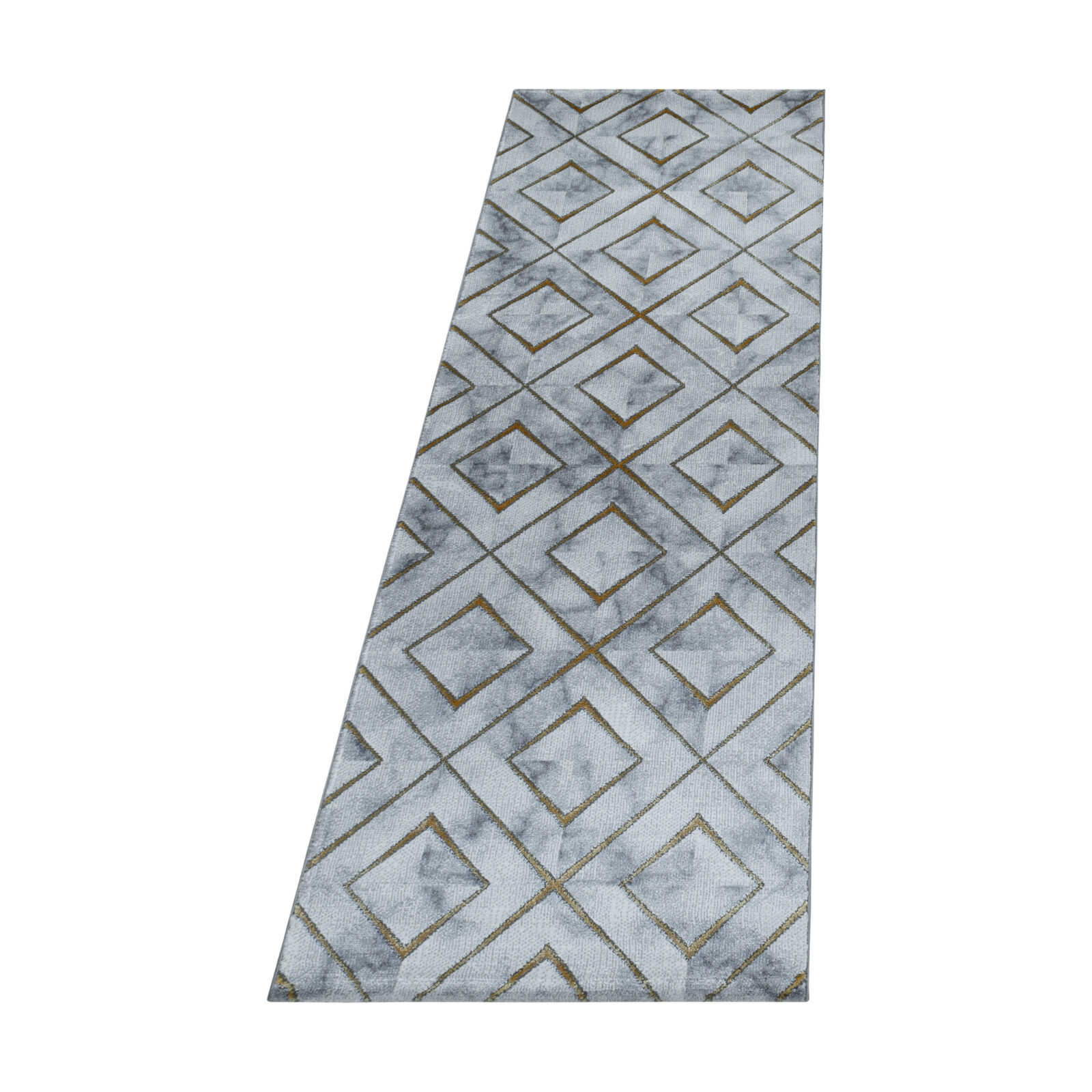 Naxos Kortpolig vloerkleed Marmerlook – Goud (3811)