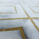 NAXOS Kortpolig tapijt 140 x 200 cm Goud - Afbeelding 6