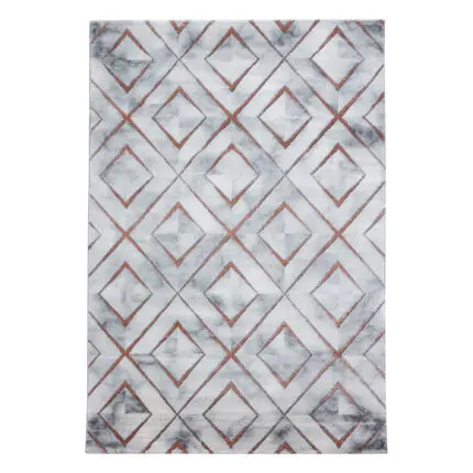 Naxos Kortpolig vloerkleed Marmerlook – Brons (3811)
