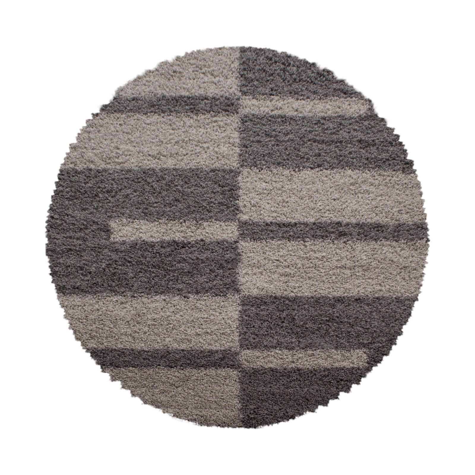 Gala Hoogpolig vloerkleed Ruit – Taupe (2505)