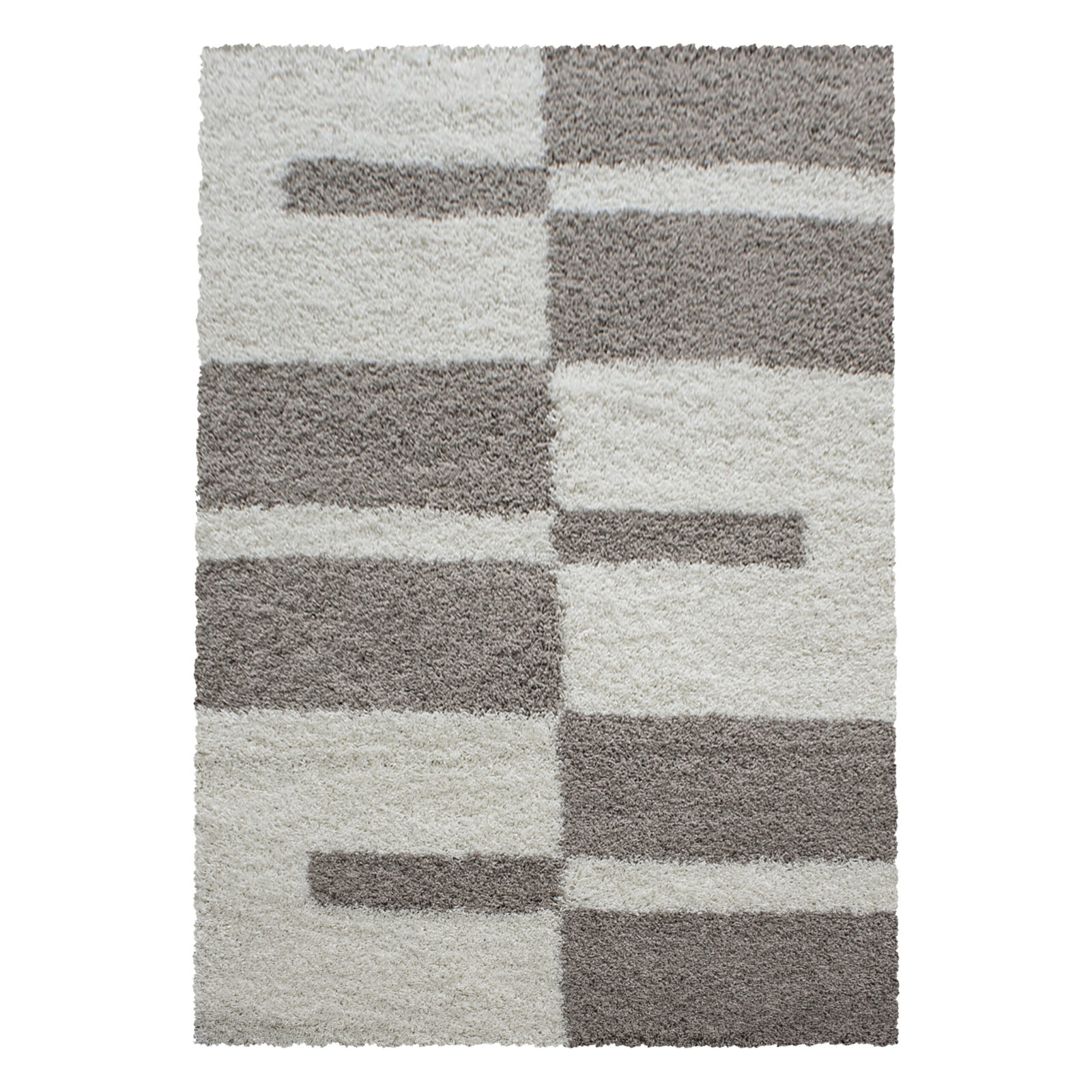 Gala Hoogpolig vloerkleed Ruit – Beige (2505)