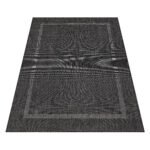 Outdoor Teppich,  Unicolor - Einfarbig, Farbe Schwarz, Teppich für Terasse-Balkon-Küche, Rücken aus Polypropylen, Größe: 160 cm x 230 cm - Afbeelding 3