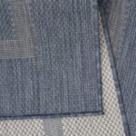 Outdoor Teppich, Unicolor - Einfarbig, Farbe Blau, Teppich für Terasse-Balkon-Küche, Rücken aus Polypropylen, Größe: 160 cm Rund - Afbeelding 4