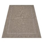 Outdoor Teppich,  Unicolor - Einfarbig, Farbe Braun, Teppich für Terasse-Balkon-Küche, Rücken aus Polypropylen, Größe: 160 cm x 230 cm - Afbeelding 3