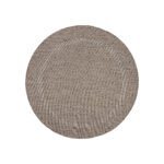 Outdoor Teppich,  Unicolor - Einfarbig, Farbe Braun, Teppich für Terasse-Balkon-Küche, Rücken aus Polypropylen, Größe: 200 cm Rund