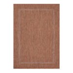 Outdoor Teppich,  Unicolor - Einfarbig, Farbe Kupfer, Teppich für Terasse-Balkon-Küche, Rücken aus Polypropylen, Größe: 80 x 150 cm