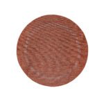 Outdoor Teppich,  Unicolor - Einfarbig, Farbe Kupfer, Teppich für Terasse-Balkon-Küche, Rücken aus Polypropylen, Größe: 160 cm Rund