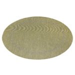 Outdoor Teppich,  Unicolor - Einfarbig, Farbe Grün, Teppich für Terasse-Balkon-Küche, Rücken aus Polypropylen, Größe: 120 cm Rund - Afbeelding 3