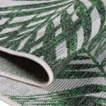 Outdoor Teppich,  Palmen Design, Farbe Grün, Teppich für Terasse-Balkon-Küche, Rücken aus Polypropylen, Größe: 240 x 340 cm - Afbeelding 5