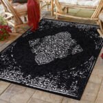 SUNNY Buitentapijt 120 x 170 cm Zwart - Afbeelding 2