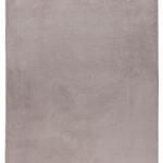 Hochflor Teppich,  Unicolor - Einfarbig, Farbe Beige, Teppich für Wohnzimmer, Rücken aus Baumwolle, Größe: 80 x 250 cm