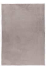 Hochflor Teppich,  Unicolor - Einfarbig, Farbe Beige, Teppich für Wohnzimmer, Rücken aus Baumwolle, Größe: 80 x 250 cm