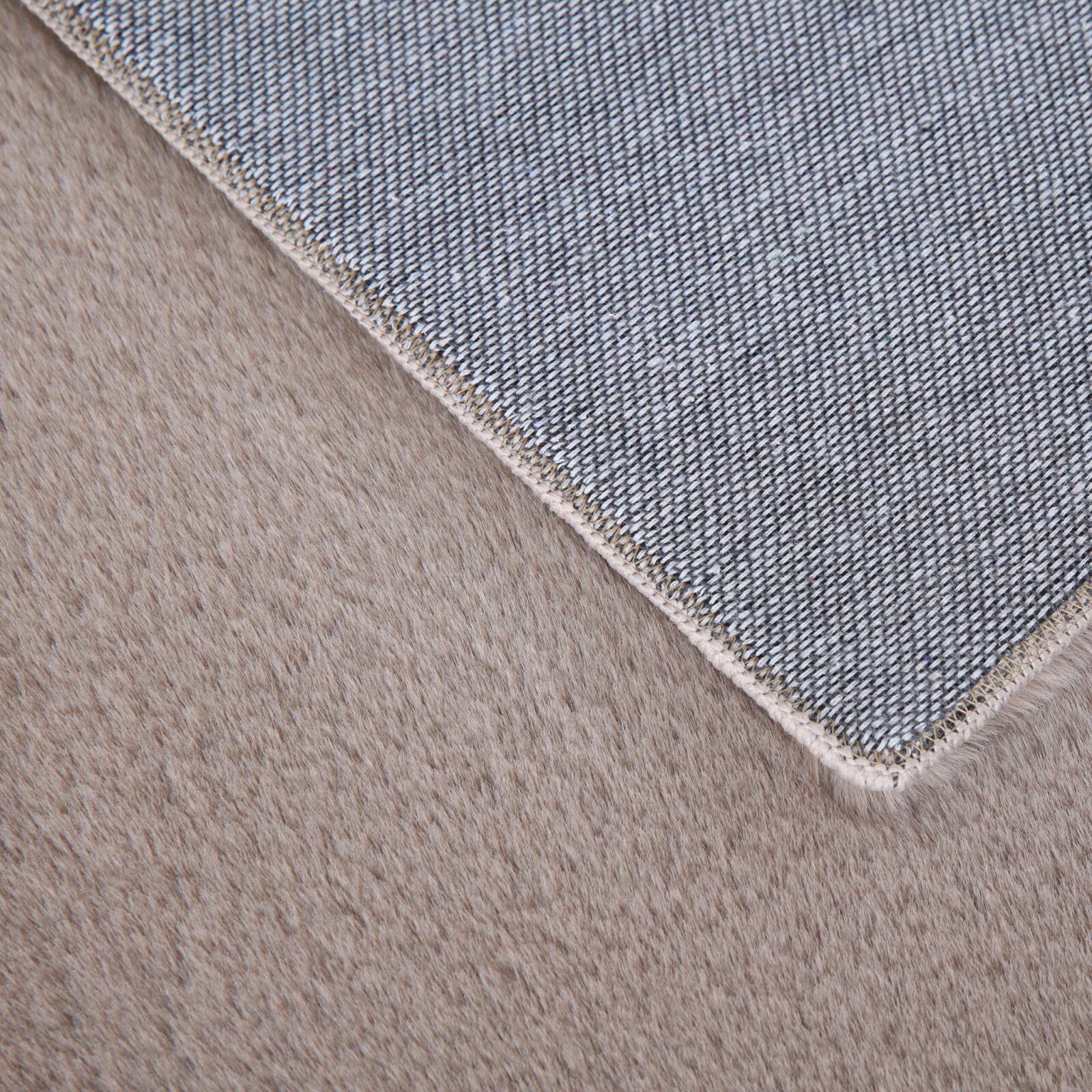 Pouffy Kortpolig vloerkleed Effen – Beige (5100)