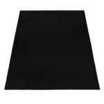 Hochflor Teppich,  Unicolor - Einfarbig, Farbe Schwarz, Teppich für Wohnzimmer, Rücken aus Baumwolle, Größe: 60 x 110 cm - Afbeelding 3