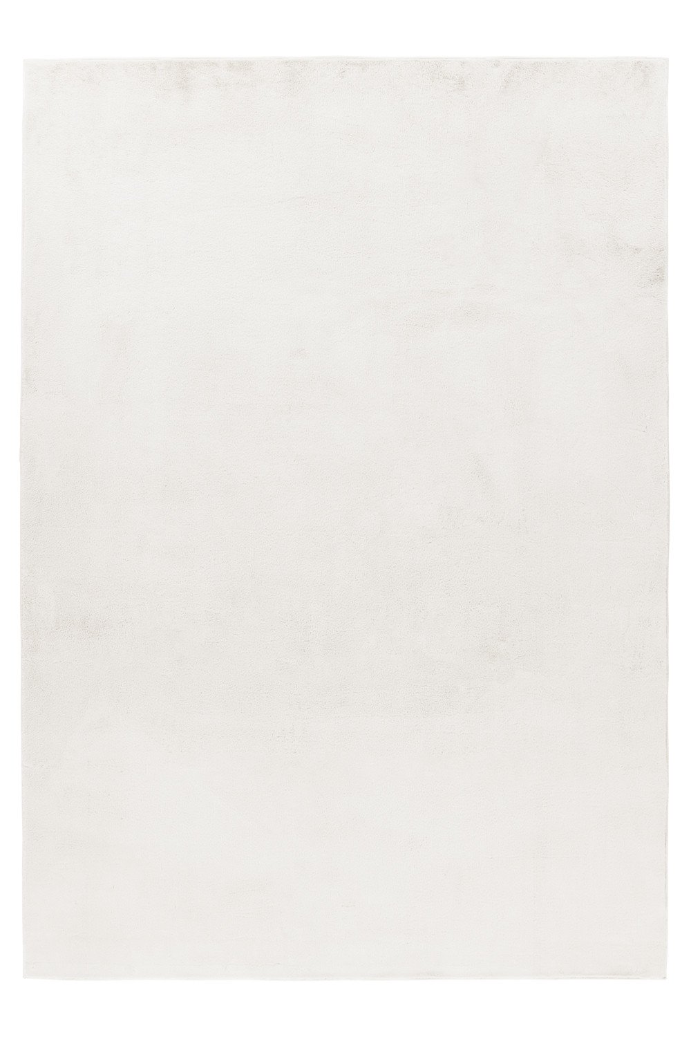 9523 Hochflor Teppich, Unicolor - Einfarbig, Farbe Creme, Teppich für Wohnzimmer, Rücken aus Baumwolle, Größe: 200 cm x 290 cm - Afbeelding 1