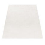 Hochflor Teppich,  Unicolor - Einfarbig, Farbe Creme, Teppich für Wohnzimmer, Rücken aus Baumwolle, Größe: 200 cm x 290 cm - Afbeelding 3