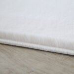 Hochflor Teppich,  Unicolor - Einfarbig, Farbe Creme, Teppich für Wohnzimmer, Rücken aus Baumwolle, Größe: 200 cm x 290 cm - Afbeelding 4