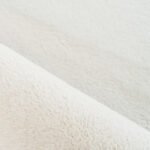 Hochflor Teppich,  Unicolor - Einfarbig, Farbe Creme, Teppich für Wohnzimmer, Rücken aus Baumwolle, Größe: 200 cm x 290 cm - Afbeelding 5