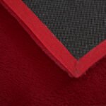 Hochflor Teppich,  Unicolor - Einfarbig, Farbe Rot, Teppich für Wohnzimmer, Rücken aus Baumwolle, Größe: 80 x 250 cm - Afbeelding 6