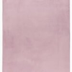 Hochflor Teppich,  Unicolor - Einfarbig, Farbe Rosa, Teppich für Wohnzimmer, Rücken aus Baumwolle, Größe: 120 cm x 170 cm